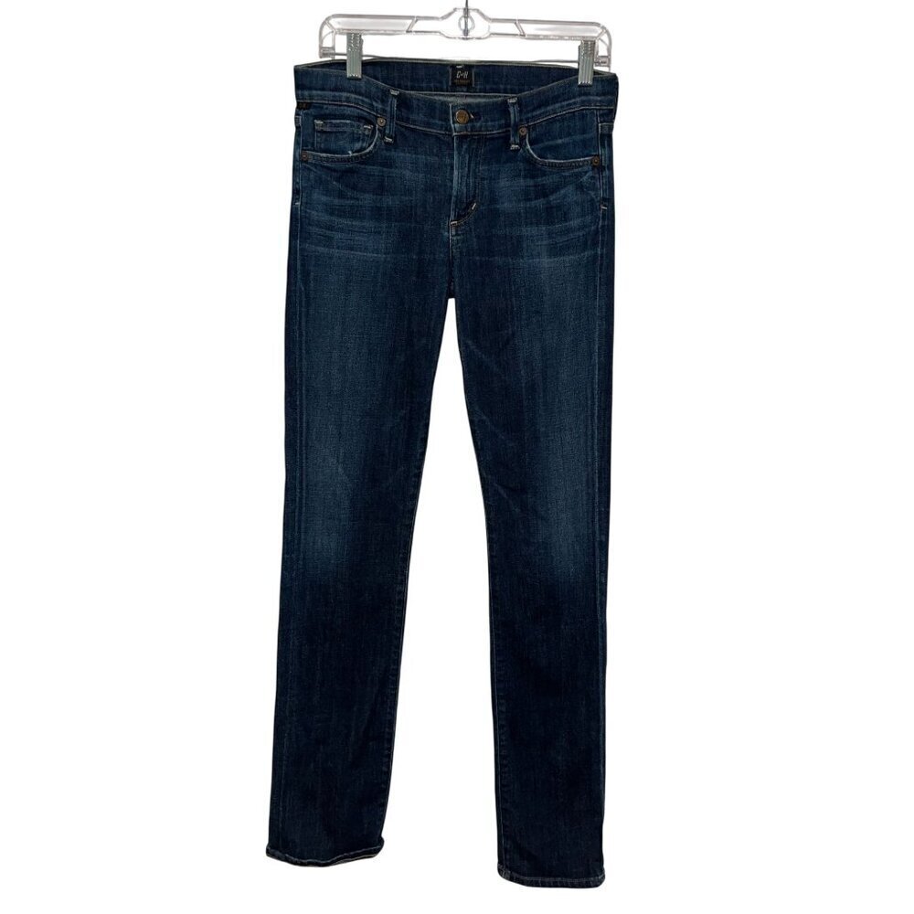 Citizens Of Humanity Womens High-Rise Slim Straight Leg Jeans Size 28 Dark Wash